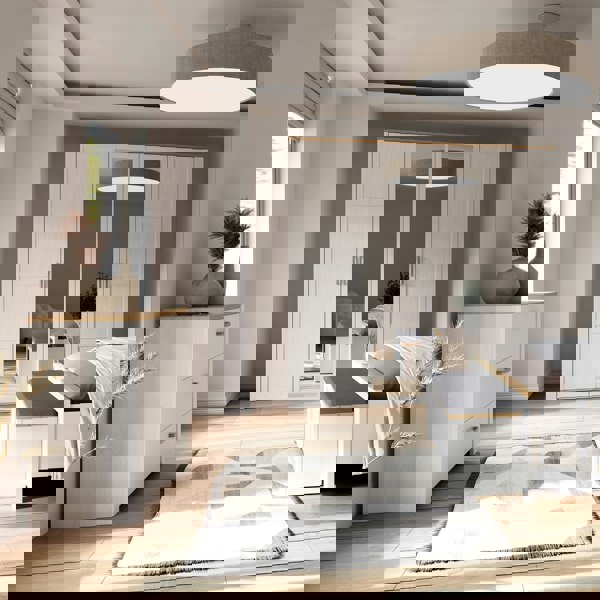 Furniture To Go Bohol 3 Drawer Chest in Riviera Oak/White