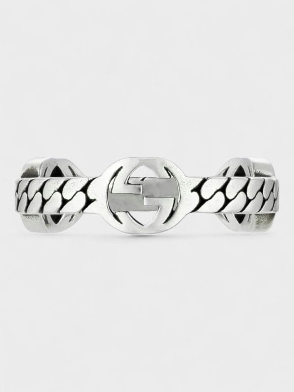 Gucci Interlocked G Ring in 925 Sterling Silver - Supplied FashionGucci