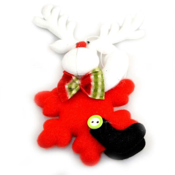 14cm Soft Teddy Novelty Christmas Tree Hanging Decorations, Pack of 3, Indoor Festive Decor image 4