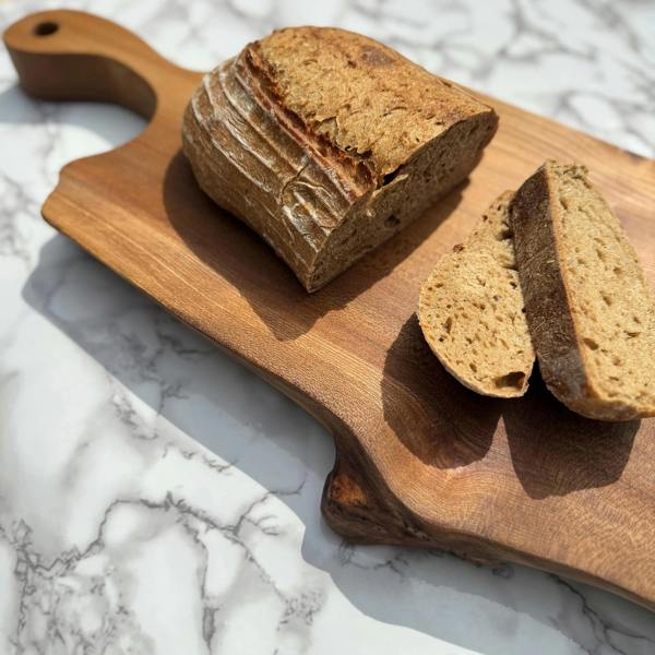 Giraffes & Craftz Thick Elm paddle Board - Live Edge Elm Cutting Board And Serving Board
