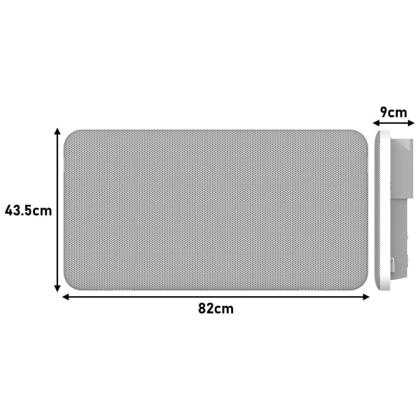 Mylek Radiator Mica Panel Radiant Heater, Wifi Enabled Smart APP 2000W Electric, Triac Thermostat