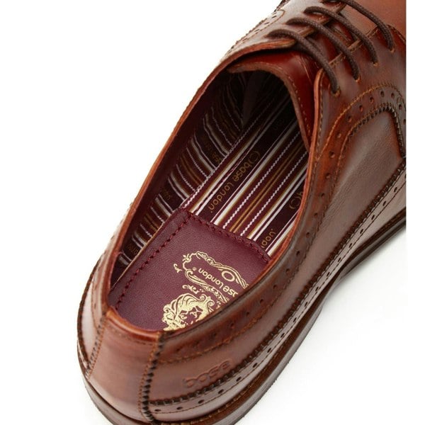 Base London Havisham Leather Men's Tan Derby Shoes