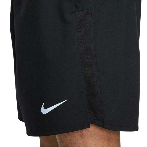 Nike Mens Challenger Lightweight Relaxed Fit Shorts - Black/Reflective Silver - 