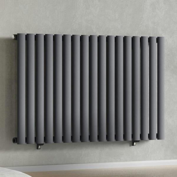 Anthracite-Gray-1020-x-600-mm-Modern-Horizontal-Column-Designer-Radiator-Oval-Single-Panel-Radiator-Heater