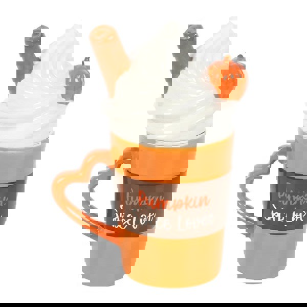 Serano Pumpkin Spice Latte Shaped Lidded Mug
