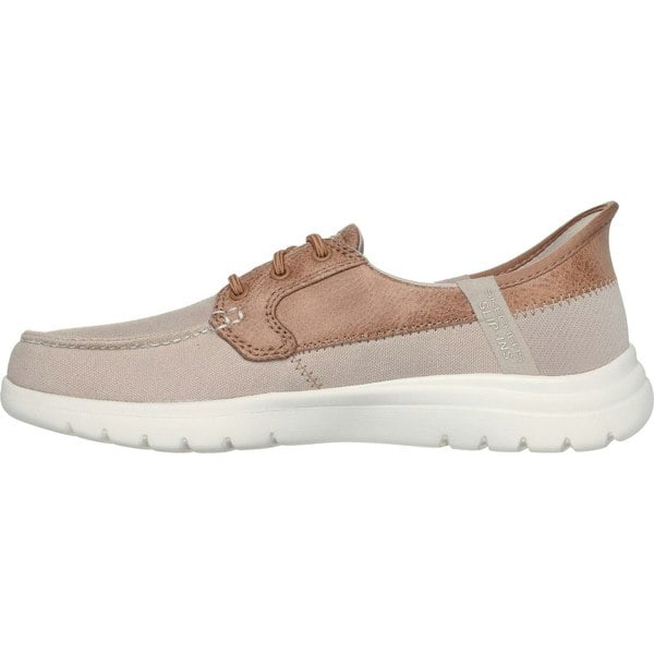 Skechers model On-the-GO Flex - Palmilla Women's Boat Shoes in Taupe