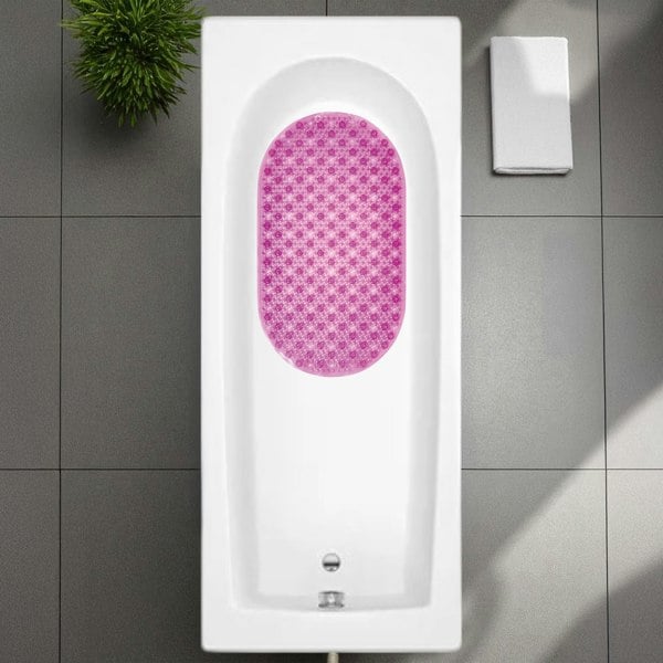 Showerdrape Cleo Pink Anti Slip Bath Mat 69cm x 39cm