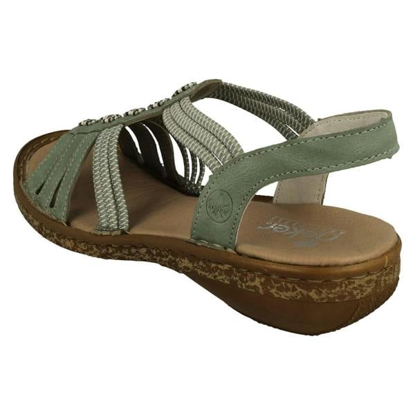 Rieker Ladies Rieker Casual Strappy Slip On Sandals 62855