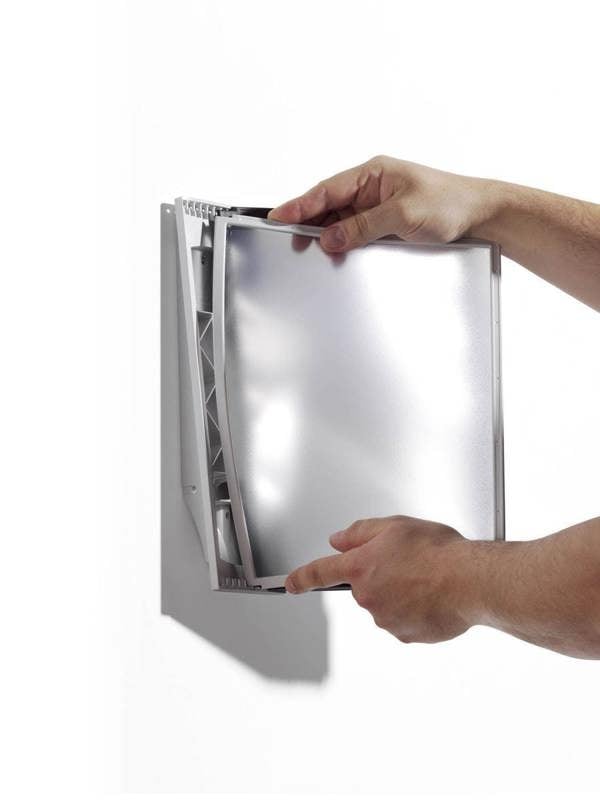 Durable SHERPA WALL 10 Display Panel Document Split Flap Index | A4 Black & Grey