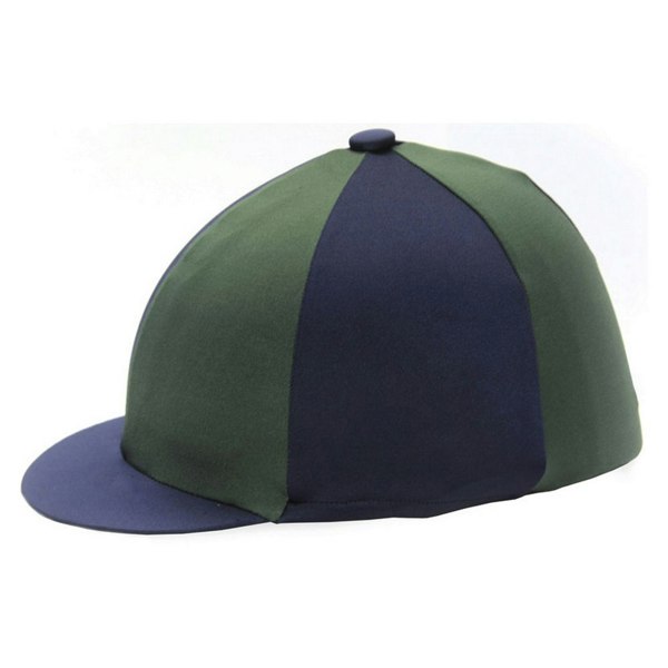 Hy Two Tone Lycra Hat Silk - Green/Navy