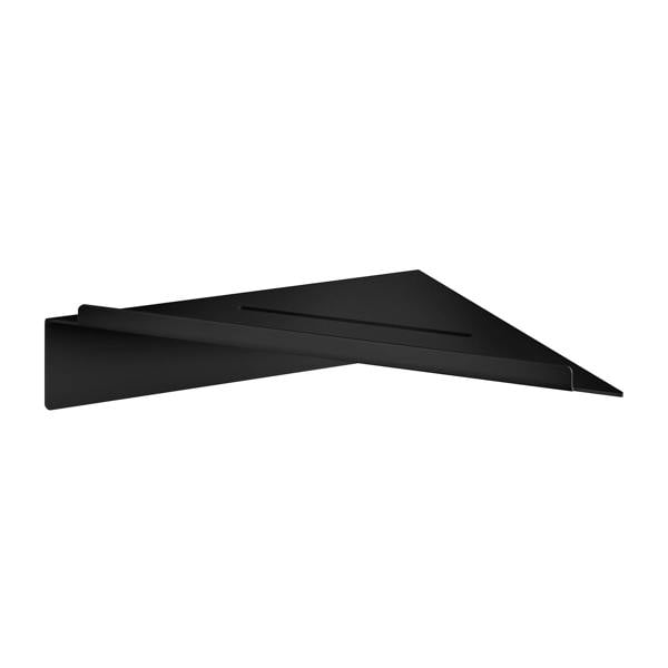 Matt black corner shower shelf
