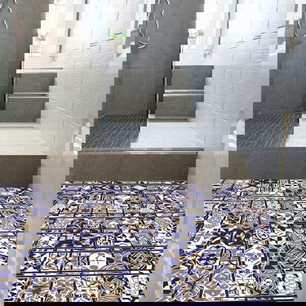 WFS6007 - Royal Tiles Floor Sticker 120cm x 60 cm