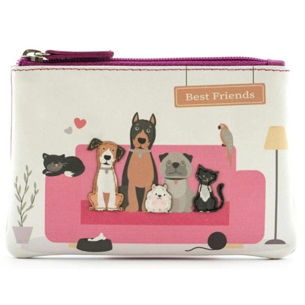 Mala Leather Leather Coin Purse  - Pets, Dog, Cat, Guinea Pig & Parrot Design