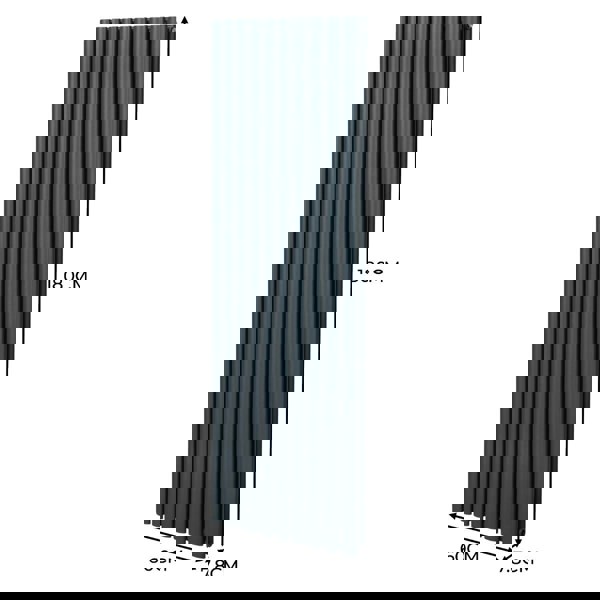 Monstershop Oval Column Radiator – 1800mm x 600mm – Anthracite Grey