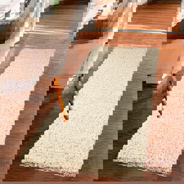 Smart Living Shaggy Rug - Light Beige