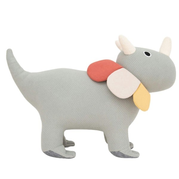 CROCHETTS Large triceratops plush with auxiliary seat for children 4050