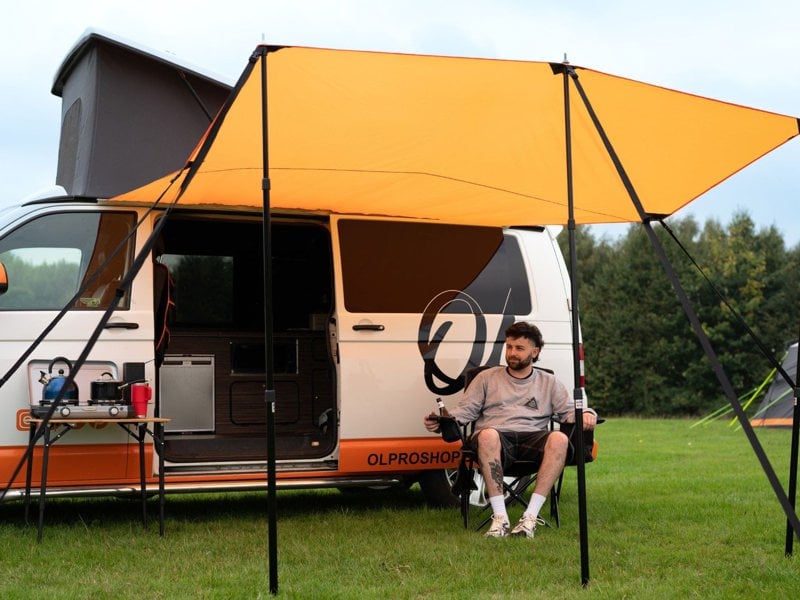 Rectangle Campervan Shade Canopy OLPRO ,imageset:Orange