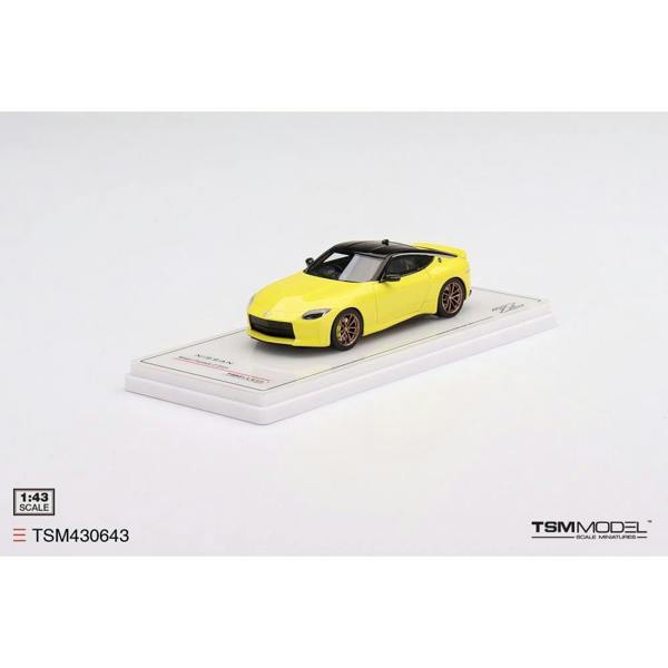 MCSlots Nissan Fairlady Z Proto Spec 2023 Ikazuchi Yellow RHD 1:43 Scale TSM430643