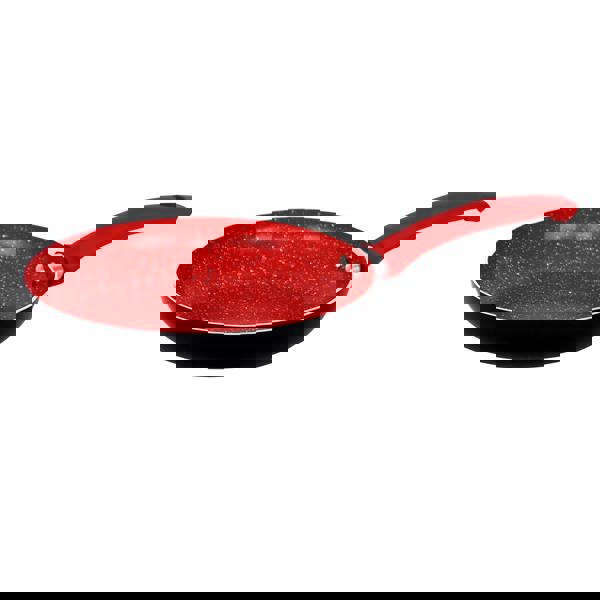 Gr8 Home Aluminium 8 Pc Marble Ceramic Non Stick Induction Frying Pan Saucepan Set Red