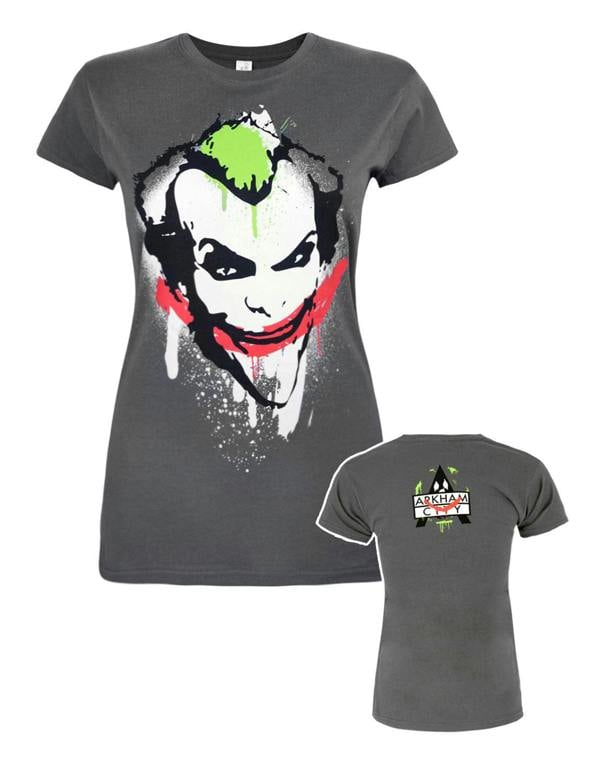 DC Comics Womens Grey Batman Short Sleeved T-Shirt