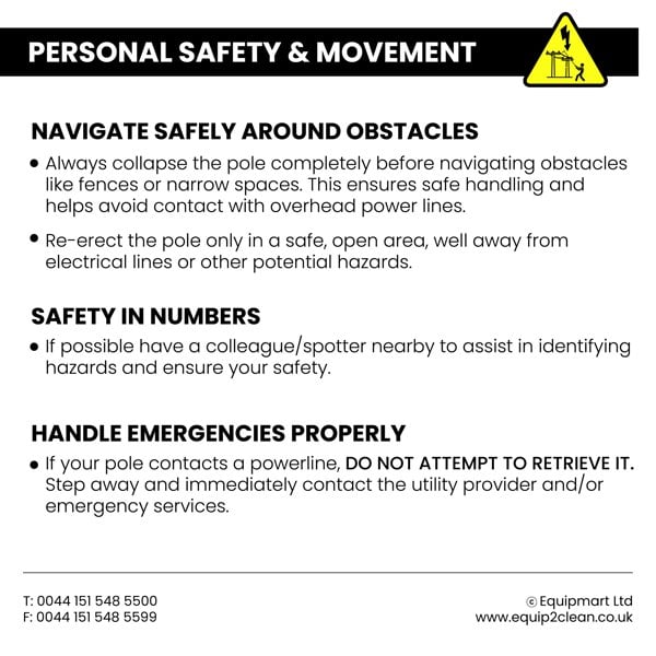 Venom 25ft Power Pole for Pressure Washers – 100% Carbon Fibre