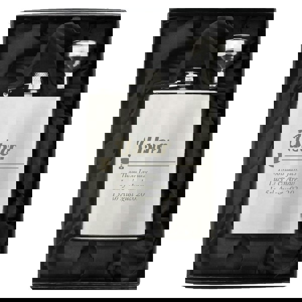 Personalised Memento Company Personalised Usher Hip Flask