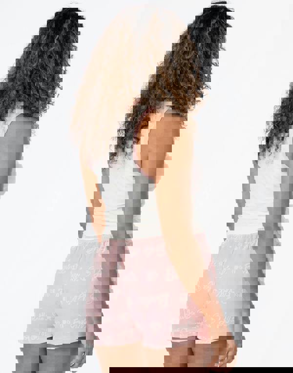 Barbie Womens Pink Vest and Shorts Pyjama Set