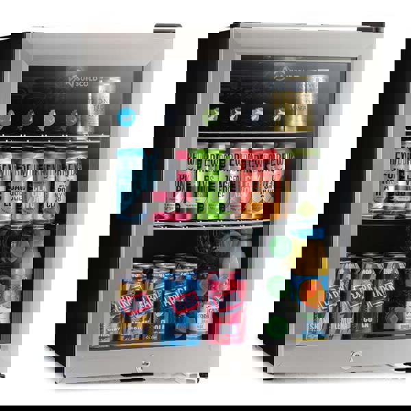 Subcold Super 50 litre glass door beer drinks stainless steel mini fridge