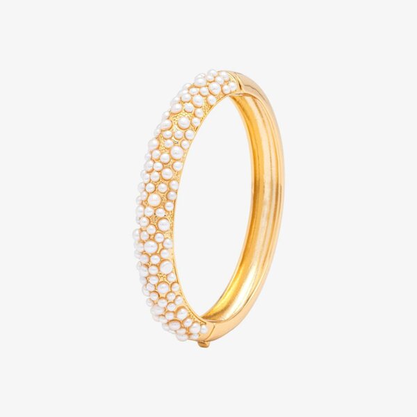 Uchi & Soto Shinju Gold Chunky Pearl Bangle