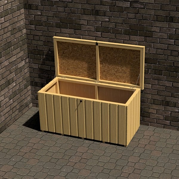 Shire Garden Storage Box interlock 4x2 - Best Shed