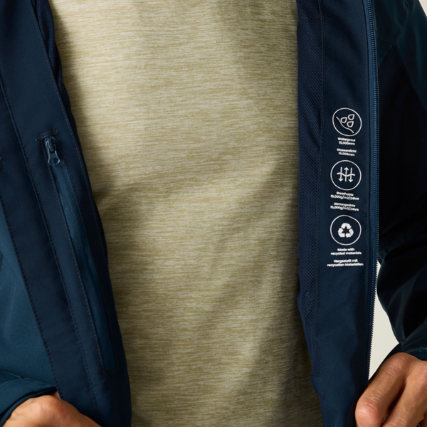 Regatta Mens Birchdale II Waterproof Jacket - Moonlight Denim/Navy