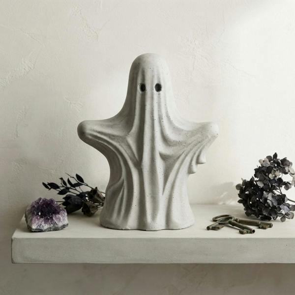 Garden Greatness Contemporary Cement Ghost Sculpture
