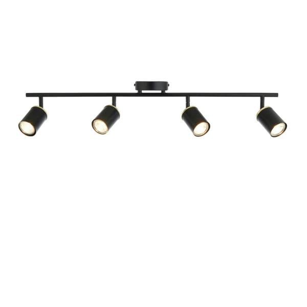 Pagazzi Lighting Talbot Matte Black 4-Spot Bar