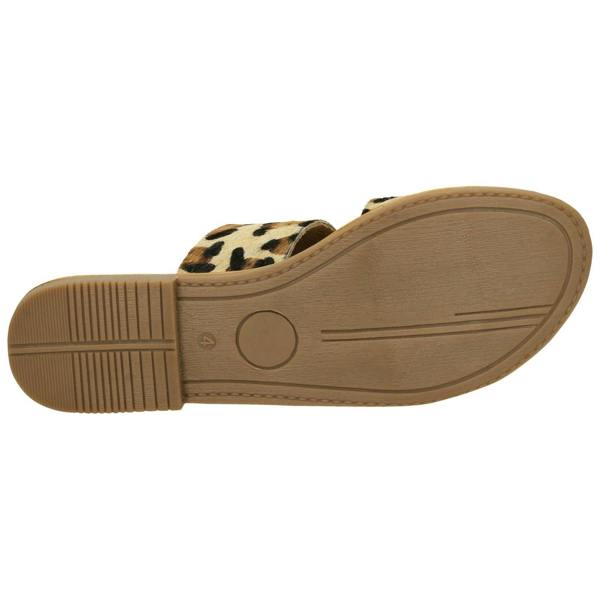 Leather Collection Ladies Leather Collection Double Strap Mules F00234
