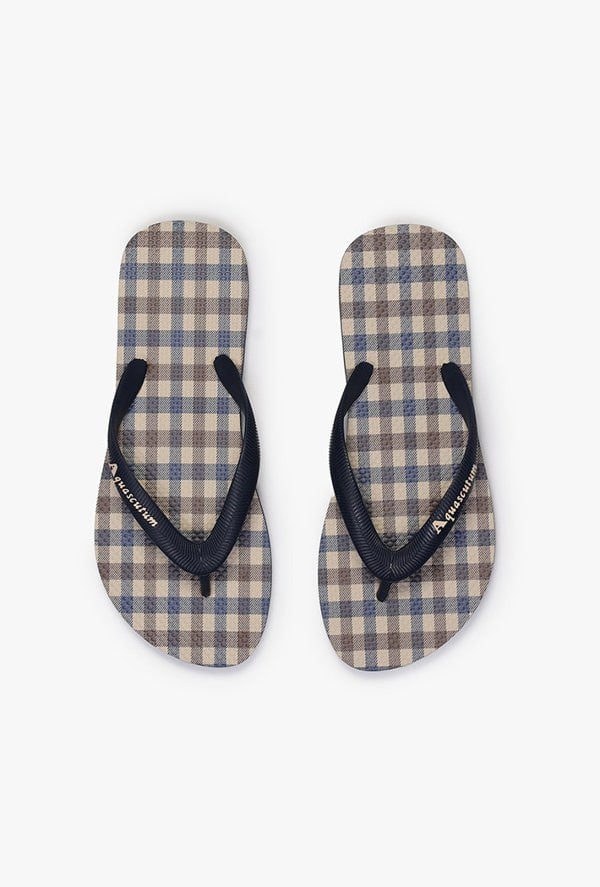 Aquascutum Club Check Flip Flops