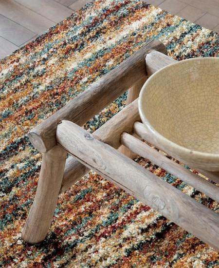Mehari Rug - Multi Stripes