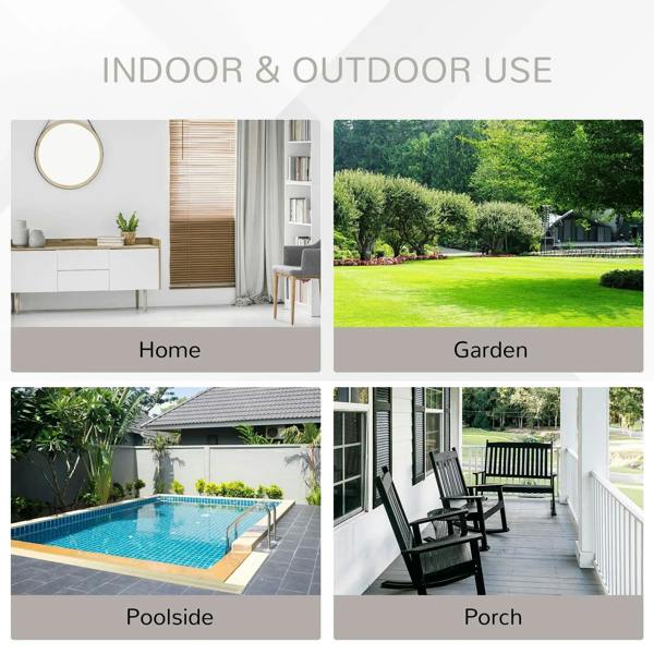 Grey outdoor single seater armchair with armrests and padded cushions