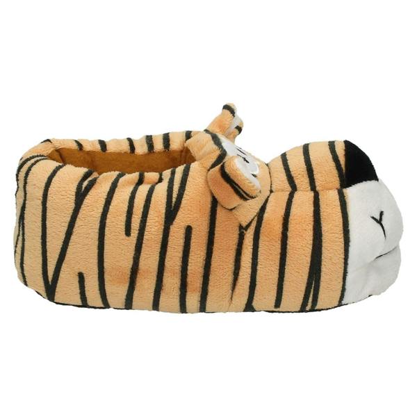 Spot On Unisex Spot On Flat Novelty Tiger Slippers X2074