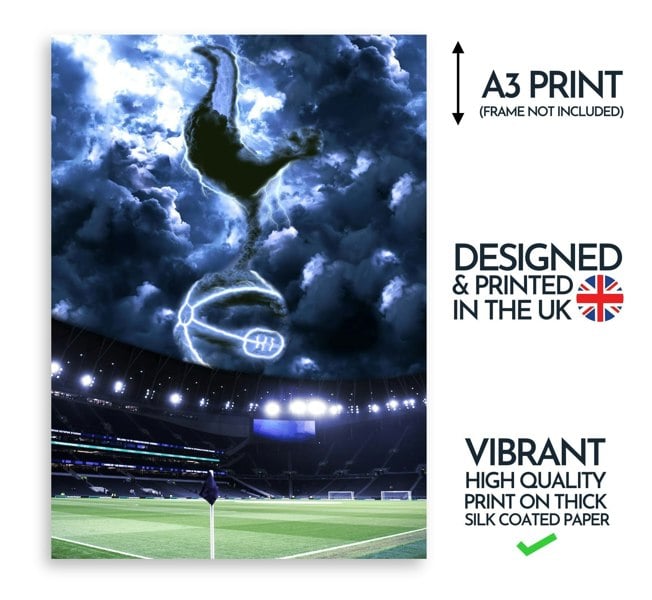 NotNiceThings Tottenham Hotspur Magic Poster - Augmented Reality Art