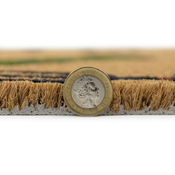 JVL Eco-Friendly Latex Backed Coir Entrance Doormat, 45x75cm - Gardener