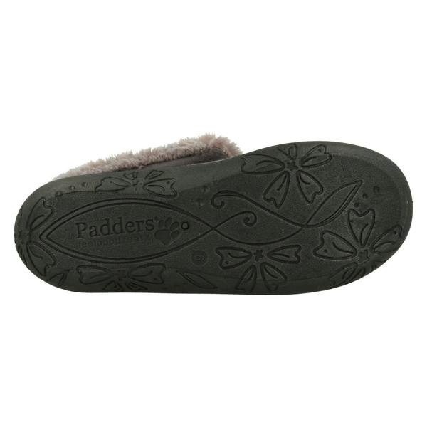 Padders Ladies Padders Faux Fur Cuffed Slippers Esme