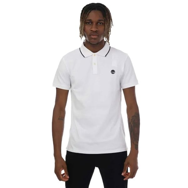 Timberland Mens Millers River Polo Shirt - White