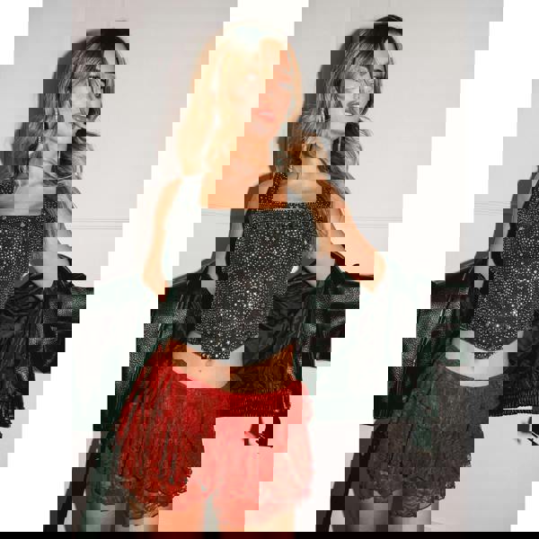 Pink Vanilla Lace Ruffle Micro Shorts