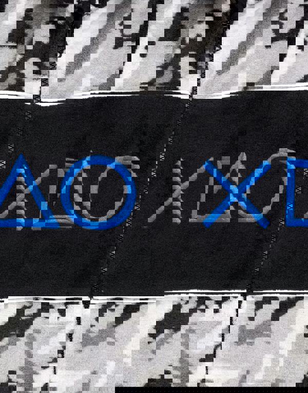 PlayStation Boys Grey Camo Print Controller Symbols Onesie