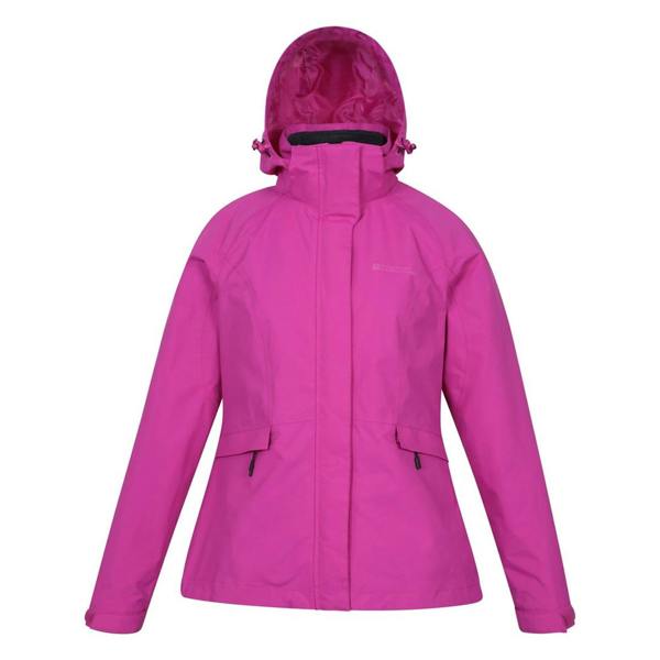 Mountain Warehouse Womens/Ladies Thunderstorm II 3 in 1 Waterproof Jacket - Bright Pink - 