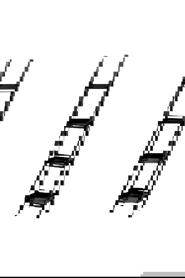 Living and Home 4 Tier Wooden Ladder Corner Bookcase