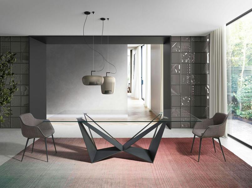 Angel Cerdá Dark Grey Fabric Chair 4005