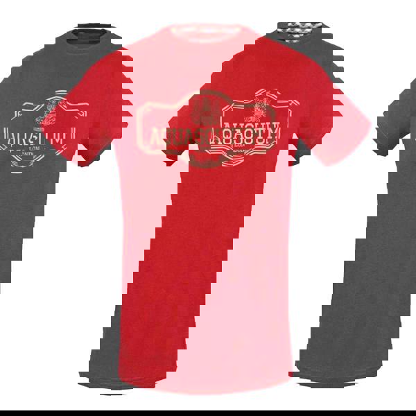 Aquascutum Mens Signpost Logo T-Shirt - Red