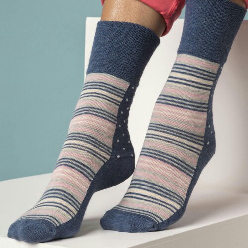 Gentle Grip 24 Pairs Ladies Cotton Rich Everyday Socks Gentle Grip Soft Top Comfort Socks