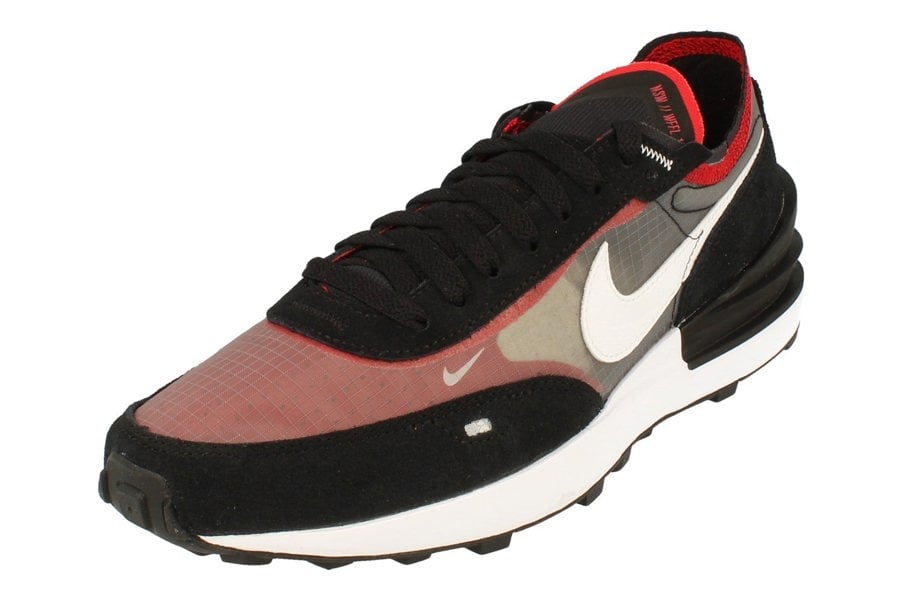 Nike Waffle One Se Mens Trainers Dd8014  001 - Black White Sport Red 001 - Photo 0